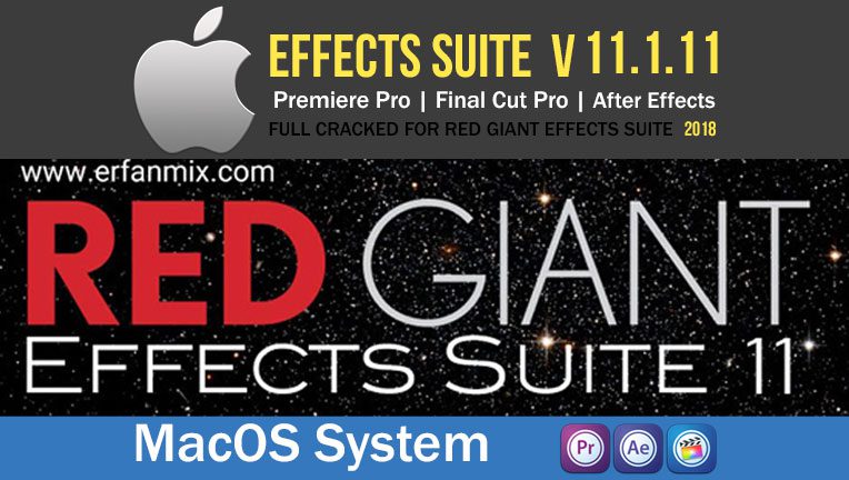 مجموعه پلاگین مک Red Giant Effects Suite Macos