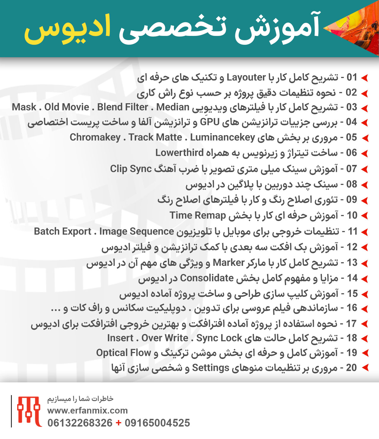آموزش تخصصی ادیوس ۸.۵۰
